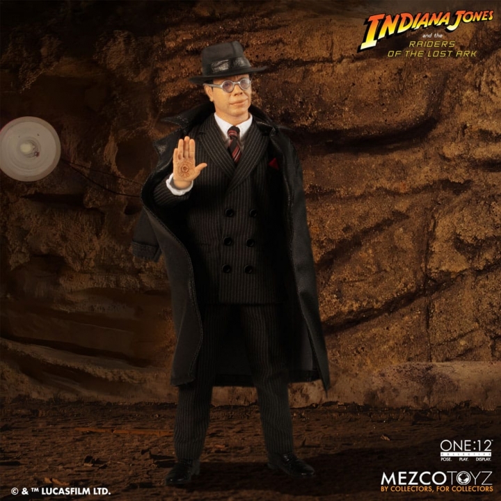 Indiana Jones Action Figure 1/12 Major Toht and Ark of the Covenant Deluxe Boxed Set 16 cm