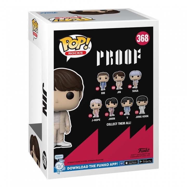 BTS POP! Rocks Vinyl Figure Jin / Jimin / RM / V / Jung Kook / J Hope / Suga 9 cm