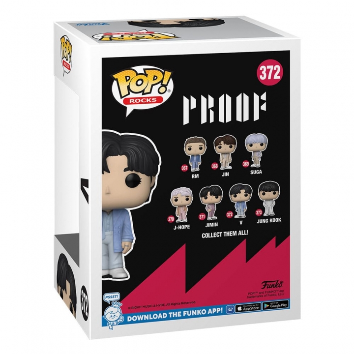 BTS POP! Rocks Vinyl Figure Jin / Jimin / RM / V / Jung Kook / J Hope / Suga 9 cm