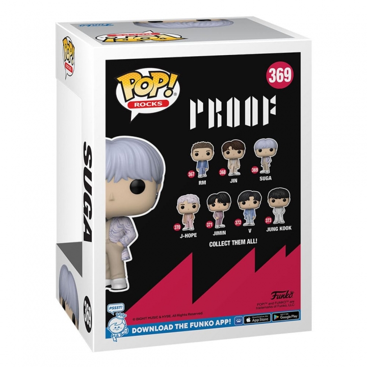 BTS POP! Rocks Vinyl Figure Jin / Jimin / RM / V / Jung Kook / J Hope / Suga 9 cm