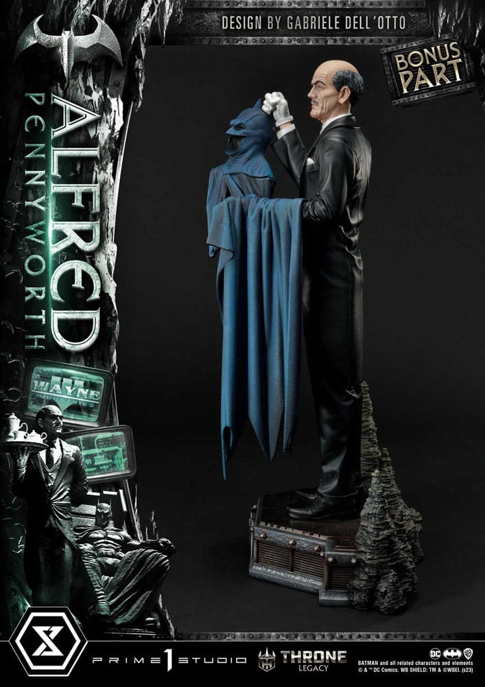 DC Comics Throne Legacy Series Statue Alfred Pennyworth Batman Comics Bonus Version 57 cm