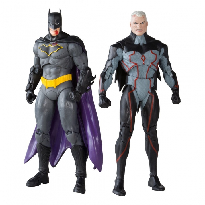 DC Collector Action Figures Pack of 2 Omega Unmasked & Batman Bloody Gold Label 18 cm