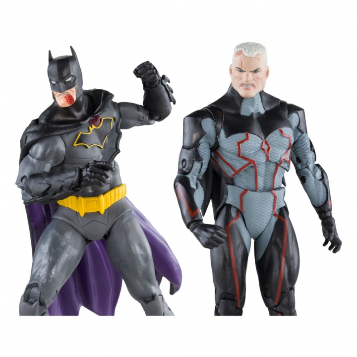 DC Collector Action Figures Pack of 2 Omega Unmasked & Batman Bloody Gold Label 18 cm