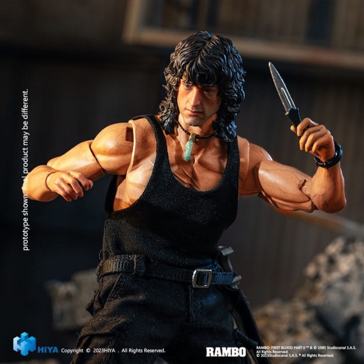 First Blood II Exquisite Super Series Action figure 1/12 First Blood III John Rambo 16 cm