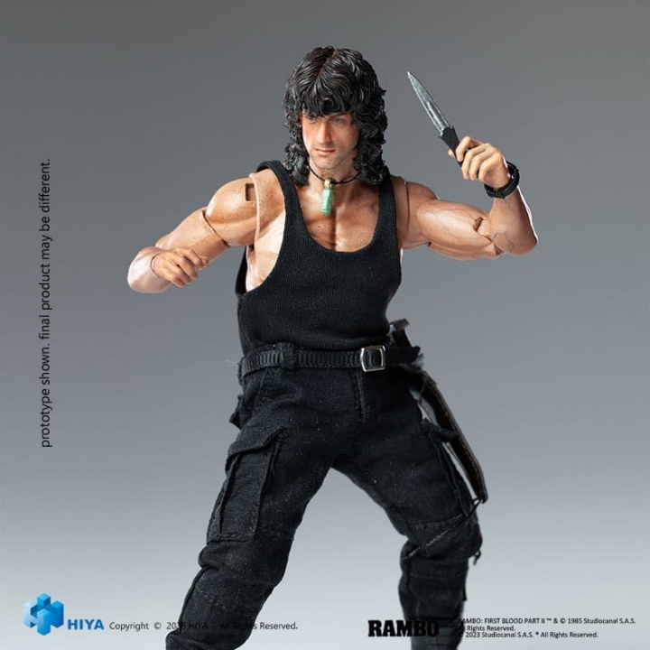 First Blood II Exquisite Super Series Action figure 1/12 First Blood III John Rambo 16 cm