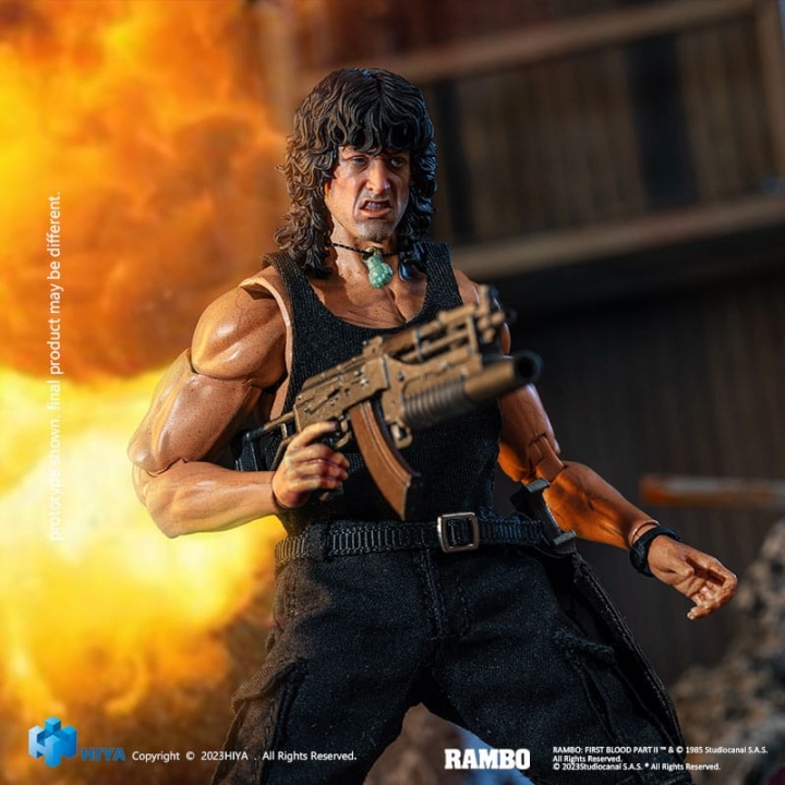 First Blood II Exquisite Super Series Action figure 1/12 First Blood III John Rambo 16 cm