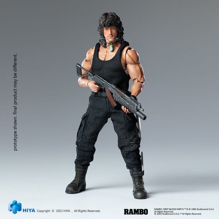 First Blood II Exquisite Super Series Action figure 1/12 First Blood III John Rambo 16 cm