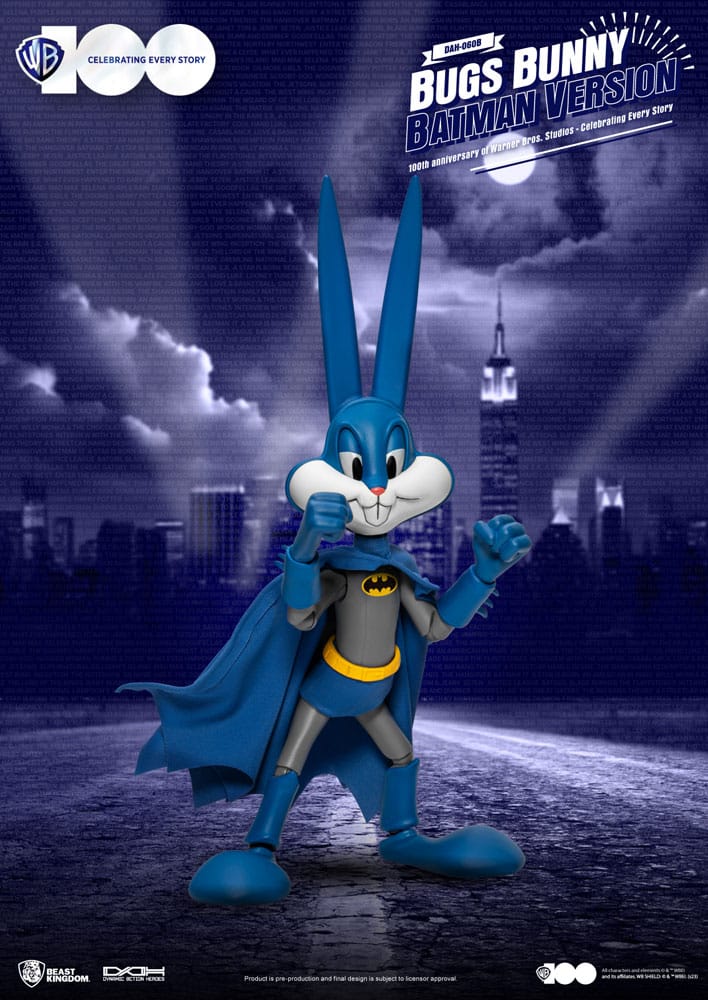 Dynamic 8ction Heroes 1/9 100th Anniversary of Warner Bros. Bugs Bunny Batman Ver. 17 cm