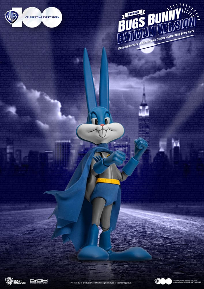 Dynamic 8ction Heroes 1/9 100th Anniversary of Warner Bros. Bugs Bunny Batman Ver. 17 cm