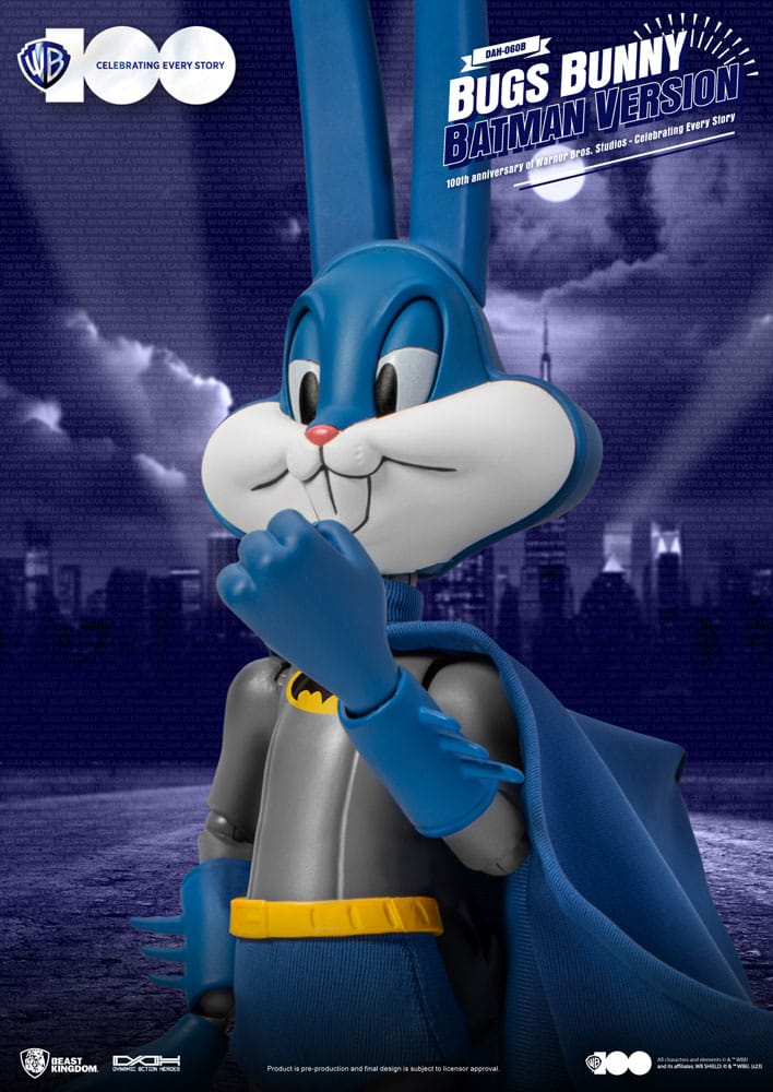 Dynamic 8ction Heroes 1/9 100th Anniversary of Warner Bros. Bugs Bunny Batman Ver. 17 cm