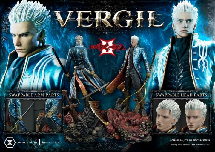 Devil May Cry 3 Ultimate Premium Masterline Series Statue 1/4 Vergil Standard Version 69 cm