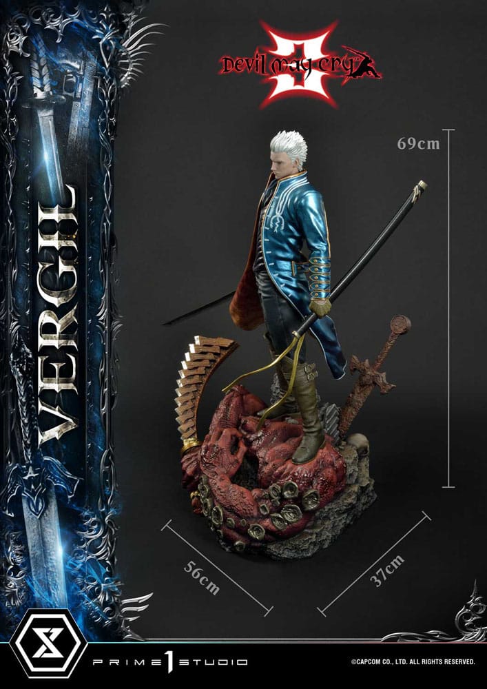 Devil May Cry 3 Ultimate Premium Masterline Series Statue 1/4 Vergil Standard Version 69 cm