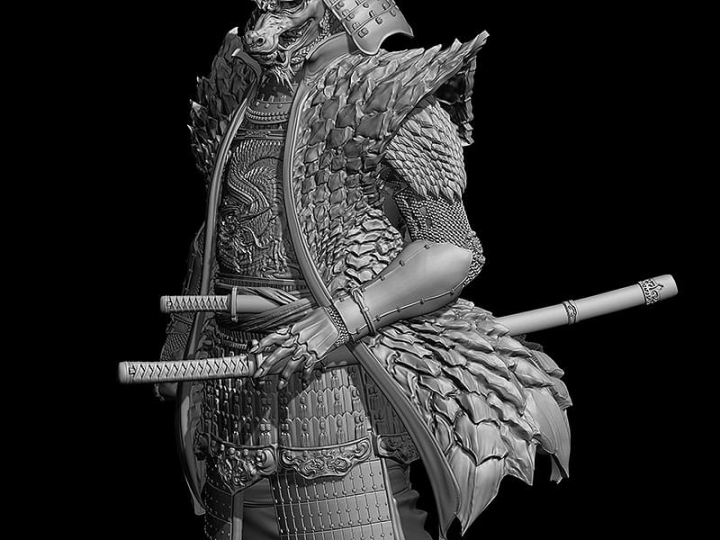 Warriors of the Zodiac Plastic Model Kit Zodiac Warrior: Dragon 15 cm