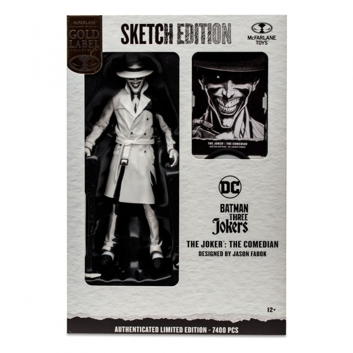 Batman: Three Jokers DC Multiverse The Joker: The Comedian Sketch Edition (Gold Label) 18 cm