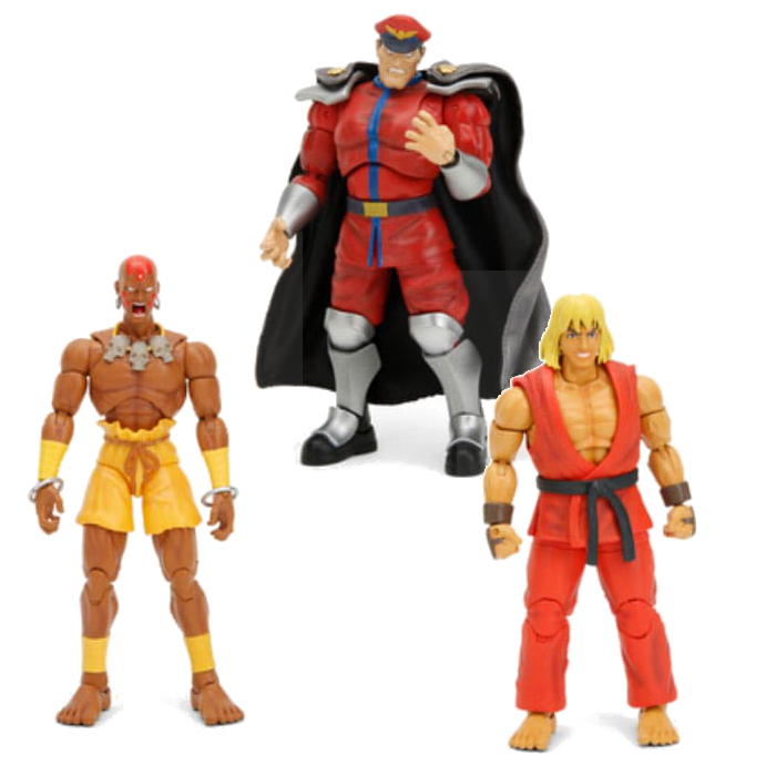 Street Fighter Action Figure Ken Master / M.Bison(Vega) / Dhalsim 15 cm Wave 2