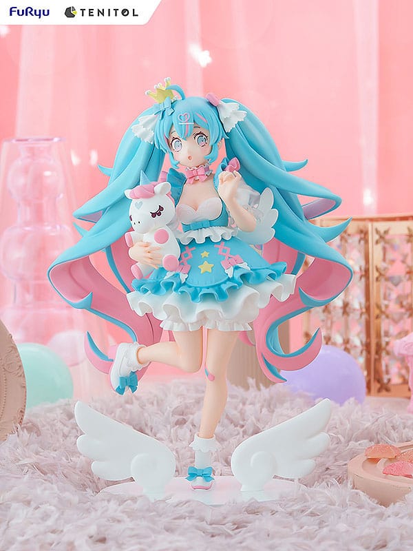 Hatsune Miku Tenitol PVC Statue Yumekawa Princess 21 cm