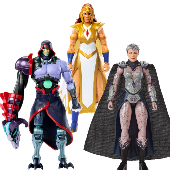 Masters of the Universe: Revolution Masterverse Skeletor / Sorceress Teela / Evil-Lyn Movie 18 cm