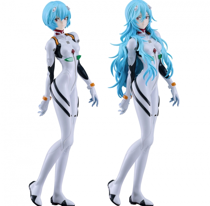 Rebuild of Evangelion Plastic Model Kit PLAMAX Rei Ayanami / Rei Ayanami Long Hair 20 cm