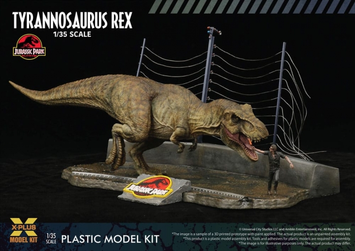 Jurassic Park Plastic Model Kit 1/35 Tyrannosaurus Rex 42 cm