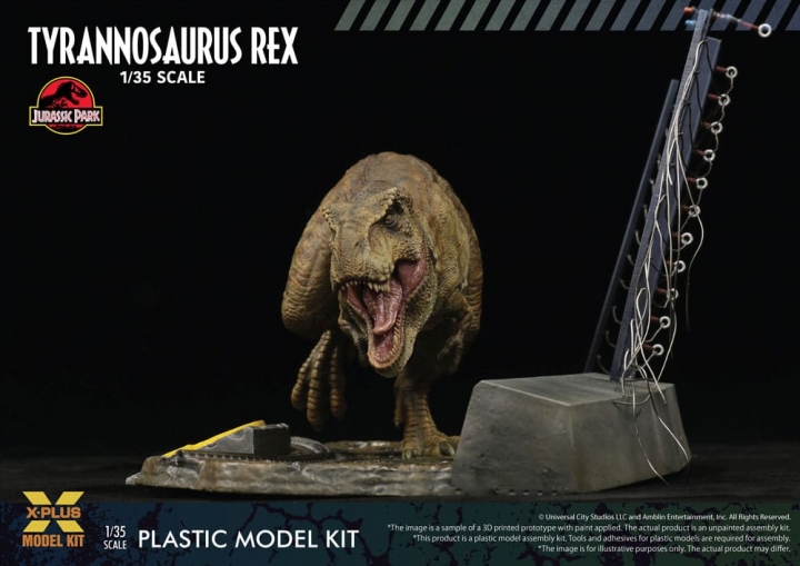 Jurassic Park Plastic Model Kit 1/35 Tyrannosaurus Rex 42 cm