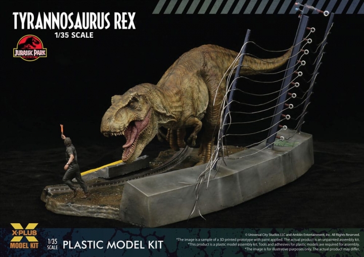 Jurassic Park Plastic Model Kit 1/35 Tyrannosaurus Rex 42 cm