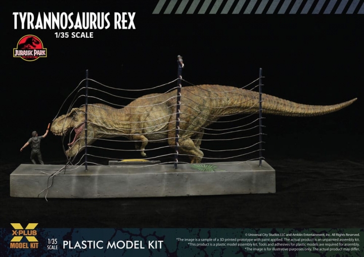 Jurassic Park Plastic Model Kit 1/35 Tyrannosaurus Rex 42 cm