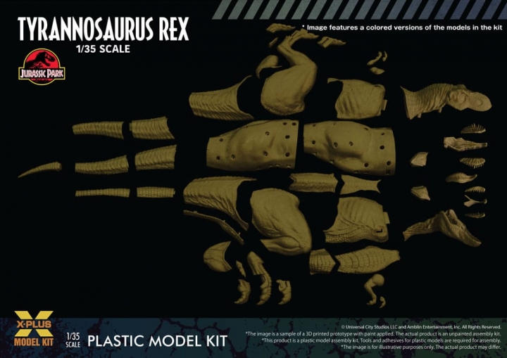 Jurassic Park Plastic Model Kit 1/35 Tyrannosaurus Rex 42 cm