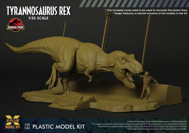 Jurassic Park Plastic Model Kit 1/35 Tyrannosaurus Rex 42 cm