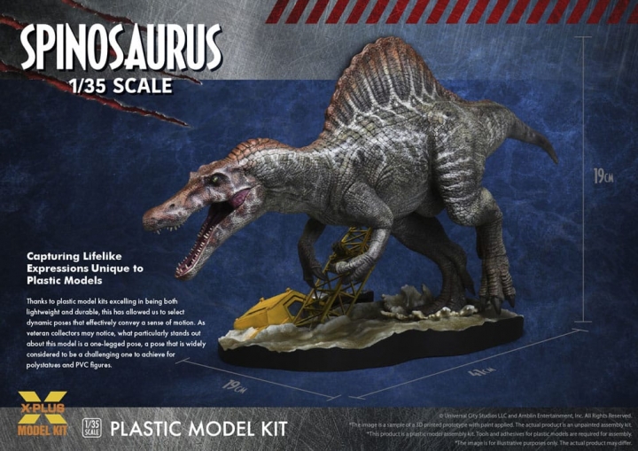 Jurassic Park III Plastic Model Kit 1/35 Spinosaurus 41 cm