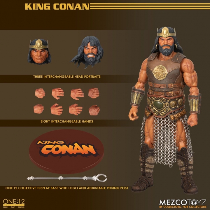 Conan the Barbarian Action Figure 1/12 King Conan 17 cm