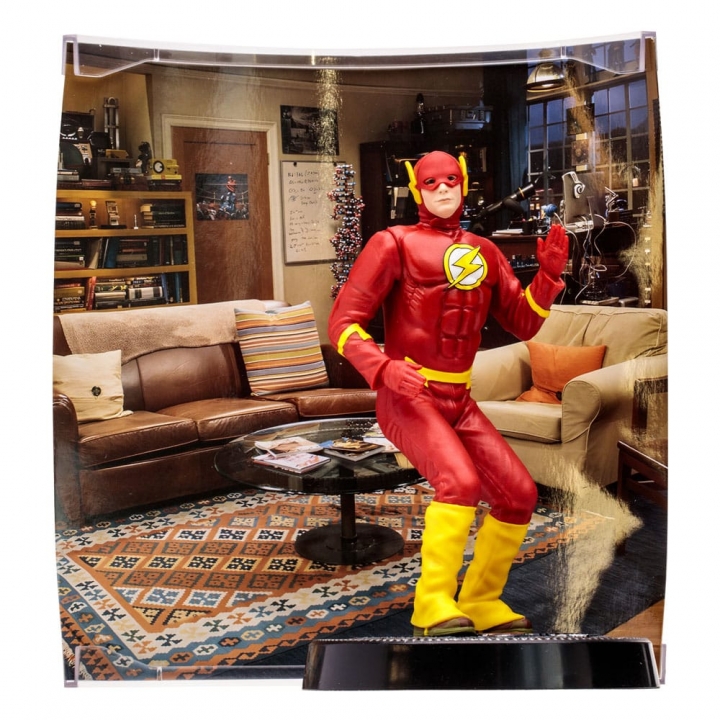 The Big Bang Theory Movie Maniacs Action Figure Sheldon Cooper as The Flash 15 cm