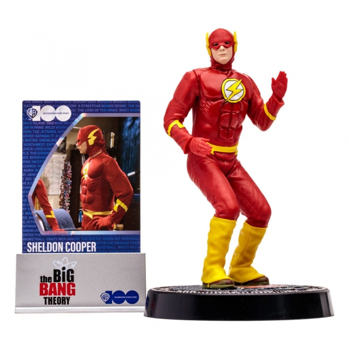 The Big Bang Theory Movie Maniacs Action Figure Sheldon Cooper as The Flash 15 cm