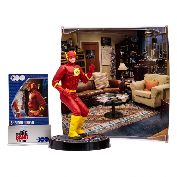 The Big Bang Theory Movie Maniacs Action Figure Sheldon Cooper as The Flash 15 cm