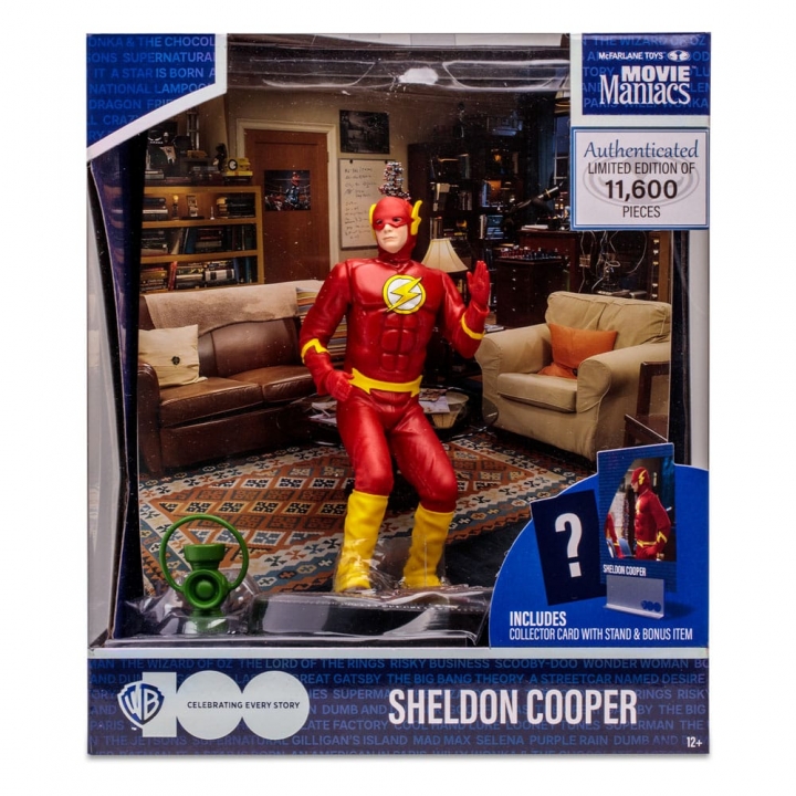 The Big Bang Theory Movie Maniacs Action Figure Sheldon Cooper as The Flash 15 cm