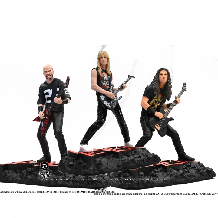 Slayer Rock Iconz Statue 1/9 Kerry King II /Jeff Hanneman II / Tom Araya II 22 cm