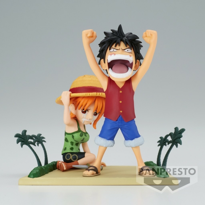 One Piece: WCF Log Stories - Luffy & Nami Figure 7 cm