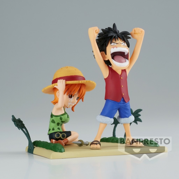 One Piece: WCF Log Stories - Luffy & Nami Figure 7 cm