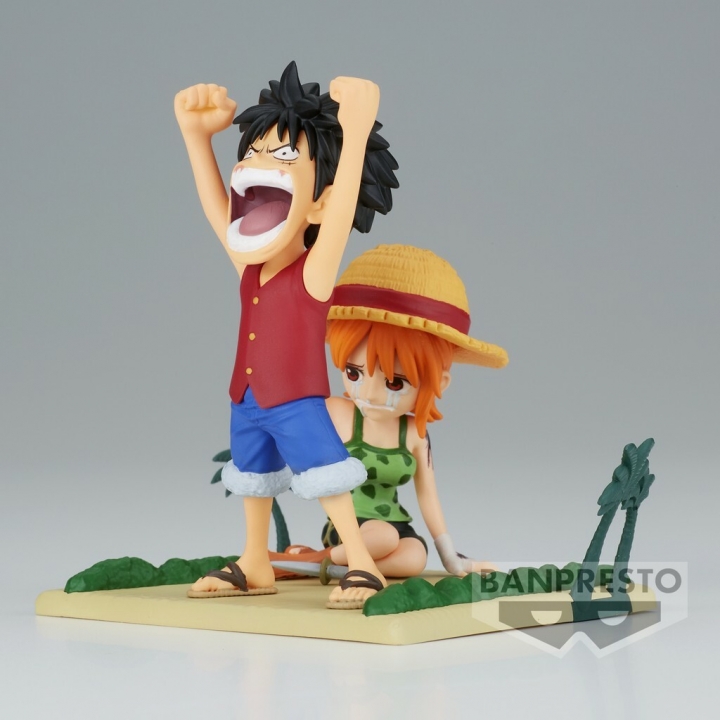 One Piece: WCF Log Stories - Luffy & Nami Figure 7 cm