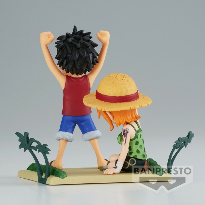 One Piece: WCF Log Stories - Luffy & Nami Figure 7 cm