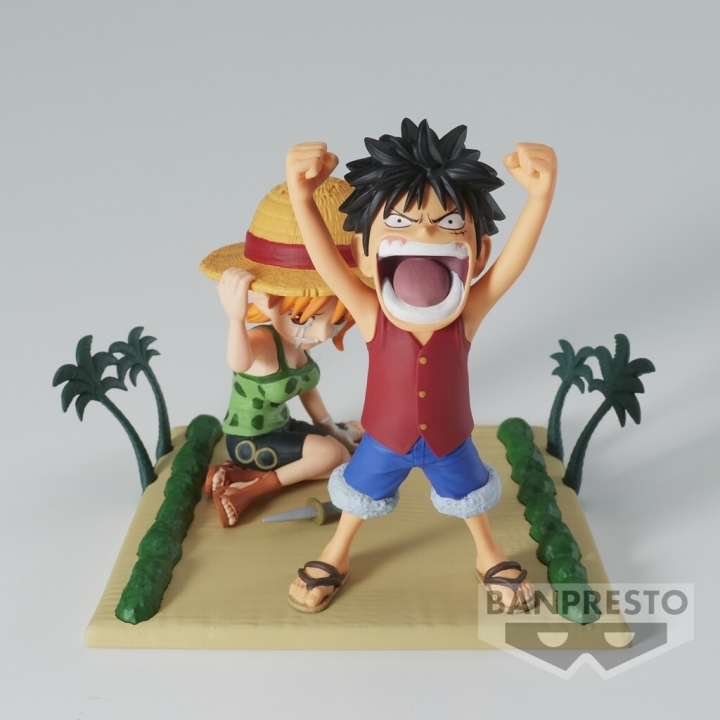 One Piece: WCF Log Stories - Luffy & Nami Figure 7 cm