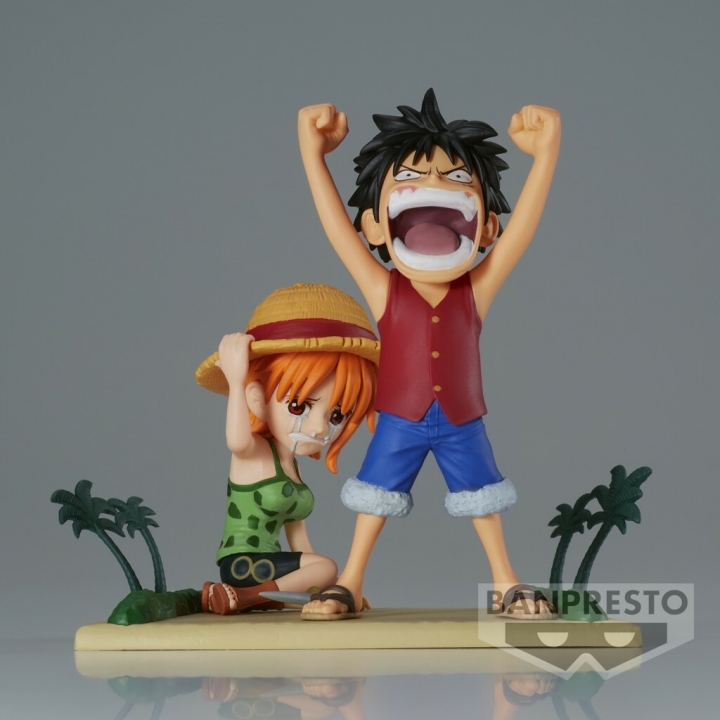 One Piece: WCF Log Stories - Luffy & Nami Figure 7 cm