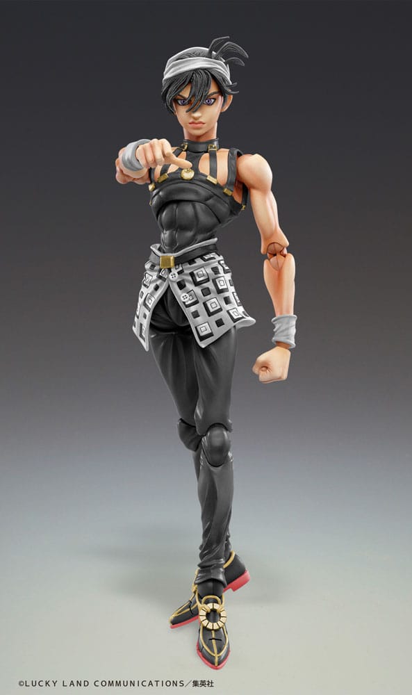 JoJo's Bizarre Adventure Action Figure Chozokado Narancia Ghirga & Aerosmith Ver. Black 15 cm