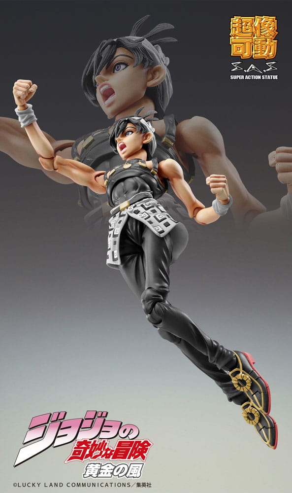 JoJo's Bizarre Adventure Action Figure Chozokado Narancia Ghirga & Aerosmith Ver. Black 15 cm