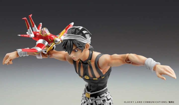 JoJo's Bizarre Adventure Action Figure Chozokado Narancia Ghirga & Aerosmith Ver. Black 15 cm