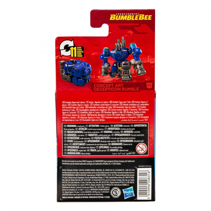 The Transformers: Bumblebee Studio Series Core Class Action Figure Concept Art Rumble / Mohawk 9 cm