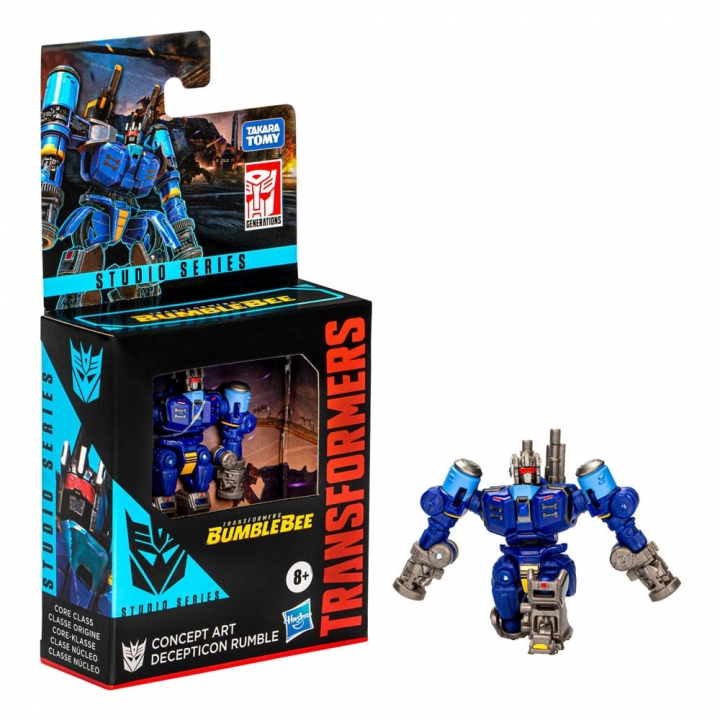 The Transformers: Bumblebee Studio Series Core Class Action Figure Concept Art Rumble / Mohawk 9 cm