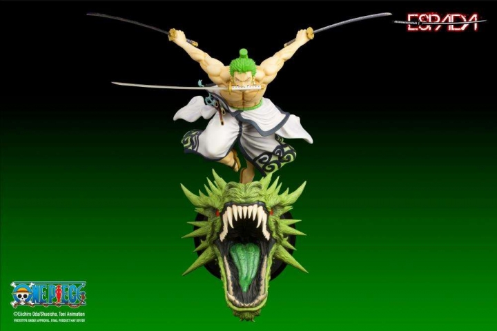 Espada Art One Piece Roronoa Zoro Wall Statue 1/8 32 cm