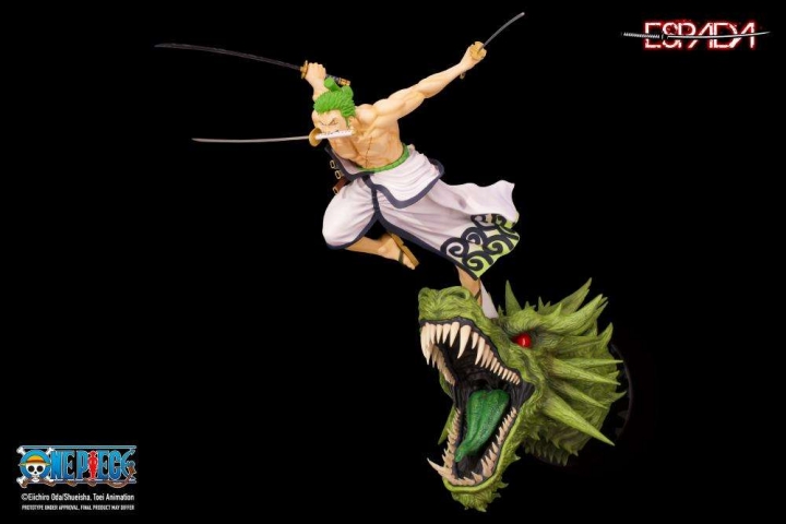 Espada Art One Piece Roronoa Zoro Wall Statue 1/8 32 cm