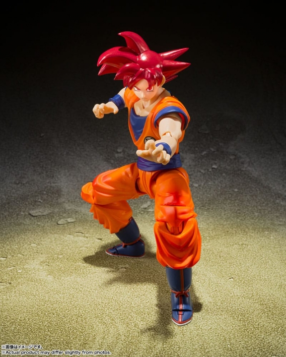 Dragon Ball Super S.H. Figuarts Action Figure Super Saiyan God Son Goku Saiyan God of Virture 14 cm