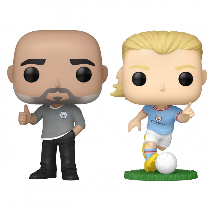 EFL POP! Football Vinyl Figure ManCity - Pep Guardiola / Erling Haaland 9 cm